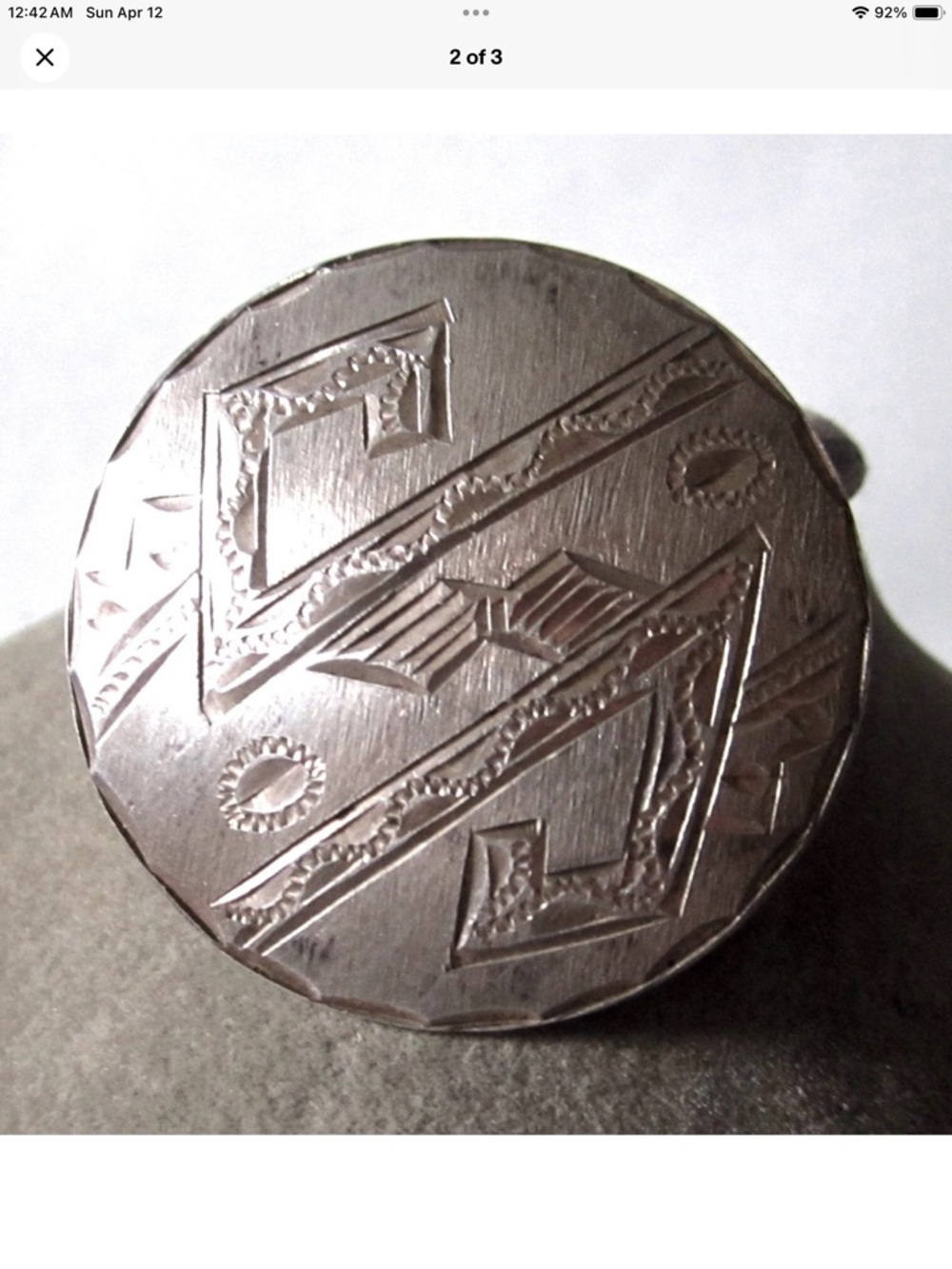 Vintage Signed Taxco Mex. Sterling Silver Brooch/ Pendent